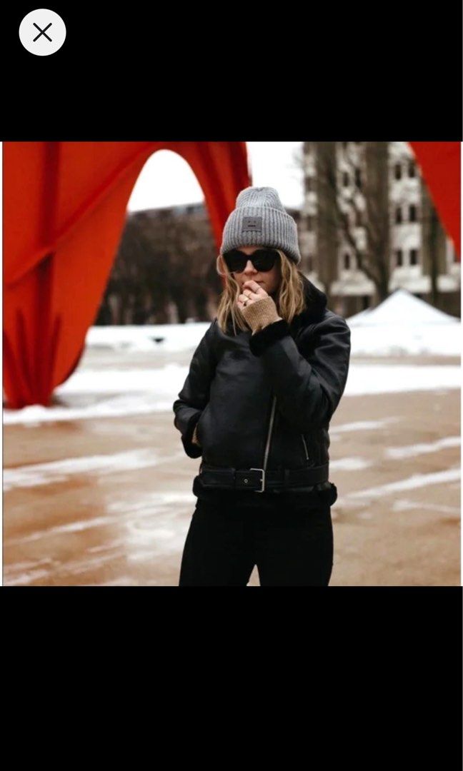Topshop faux leather jacket Women s Fashion Coats Jackets and