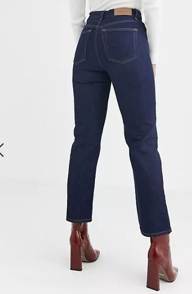 Topshop Tall Editor jean in mid blue