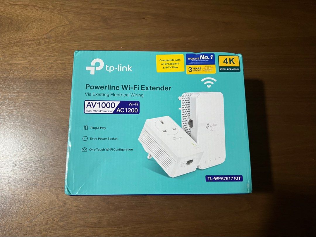 Tp-link Powerline WiFi Extender TL-WPA7617, Computers & Tech