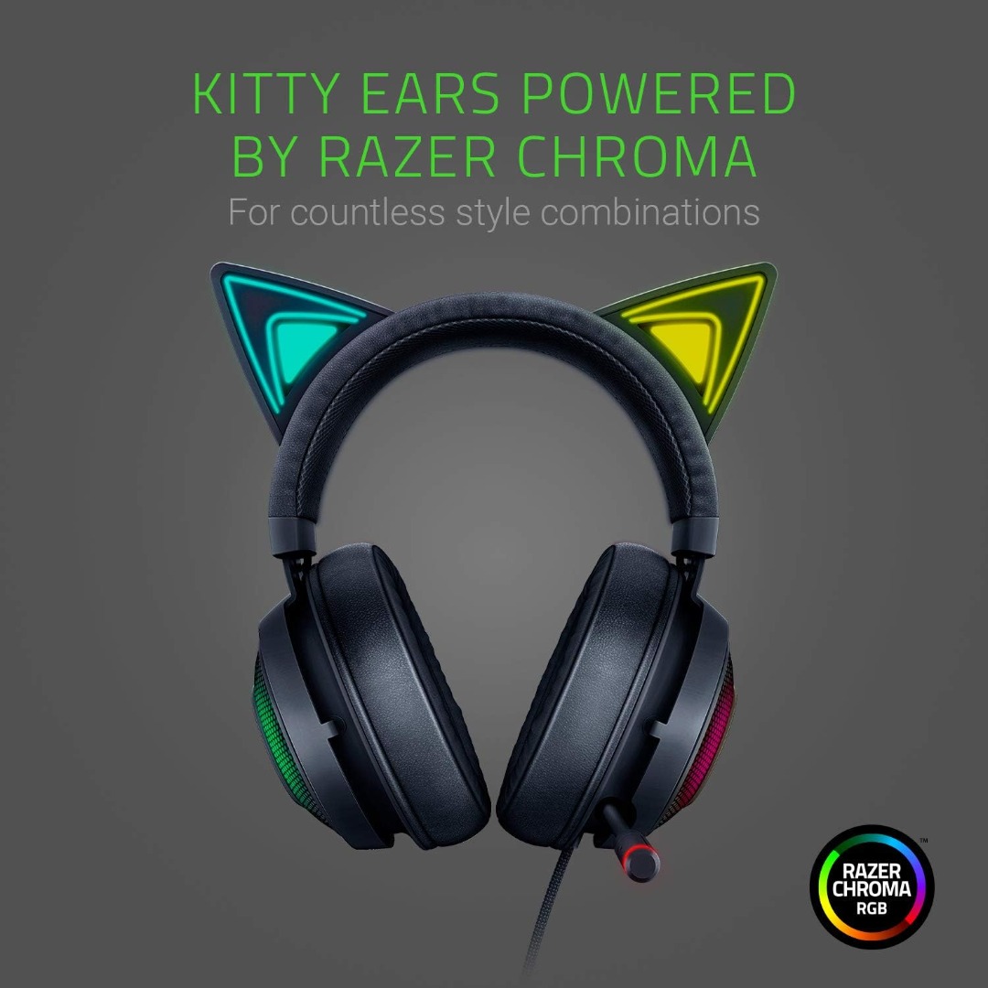 TP Razer Kraken Kitty RGB USB Gaming Headset THX 7.1 Spatial