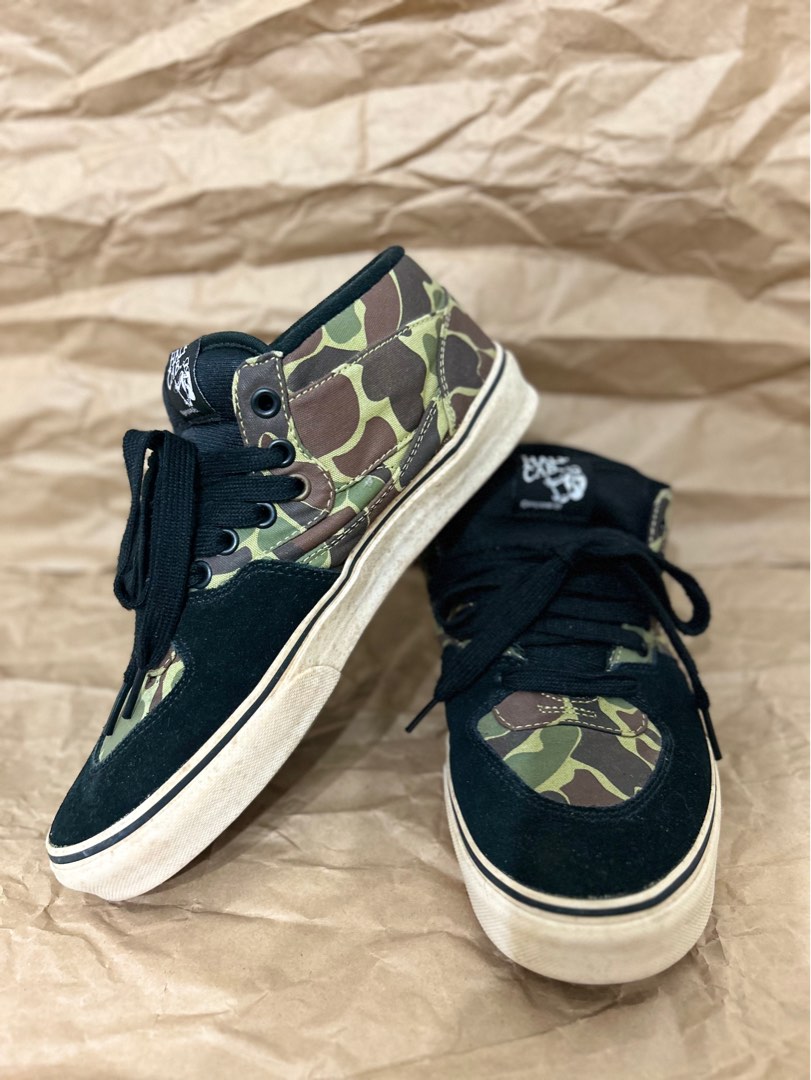 vans half cab camo green