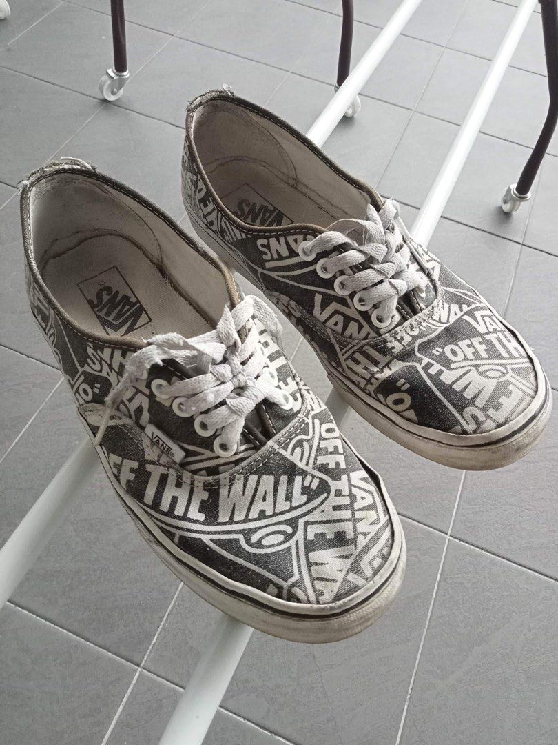 Vans off the wall shoes top grey