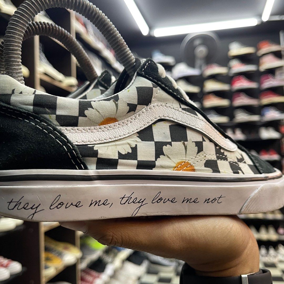 Vans old skool checkerboard sunflower discount