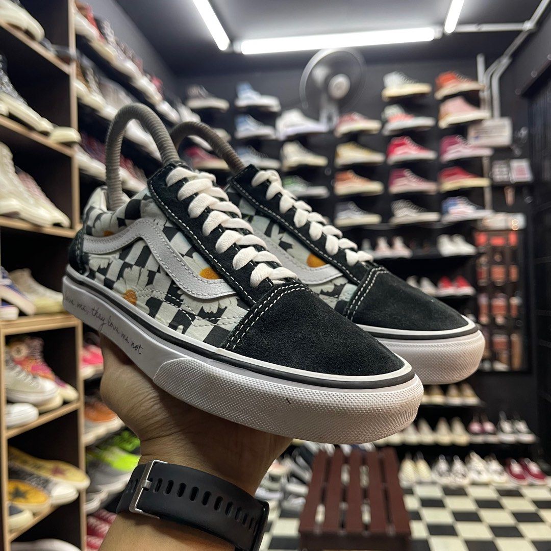 Womens checkerboard vans old sale skool