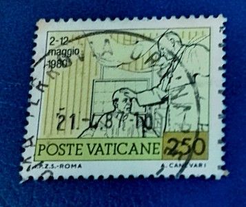 Vatican City 1980 - The Journeys of Pope John Paul II 1v. (used)