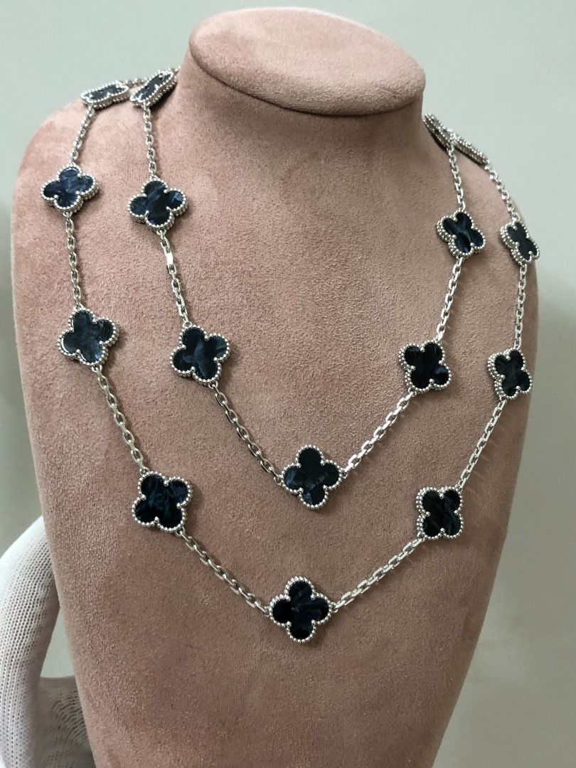 Vintage alhambra necklace 20 motifs store