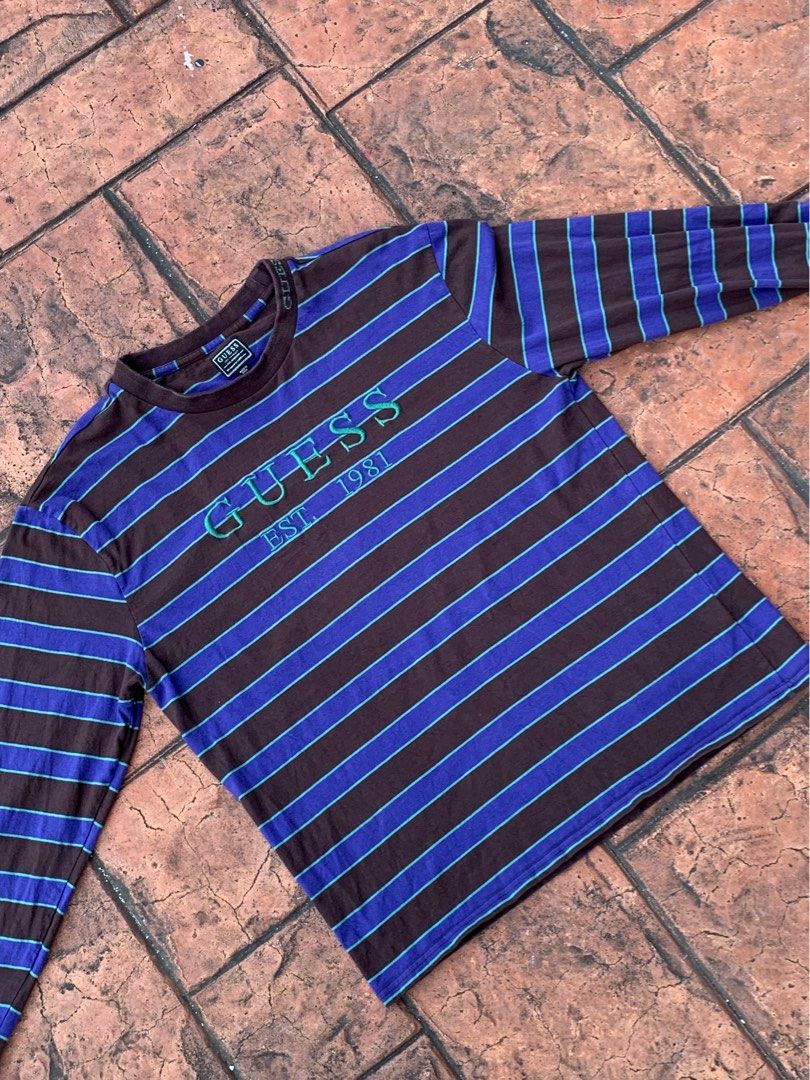 Guess jeans discount long sleeve striped