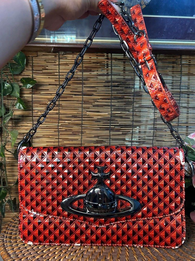 VIVIENNE WESTWOOD BIG ORB FLAP CHAIN BAG Vintage Bag Luxury Bags