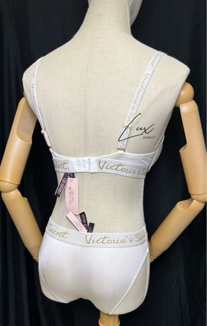 VS-Victoria Very Sexy Low Cut Demi/Demi-Bonnet Push Up Bra Set, Women's  Fashion, Tops, Other Tops on Carousell