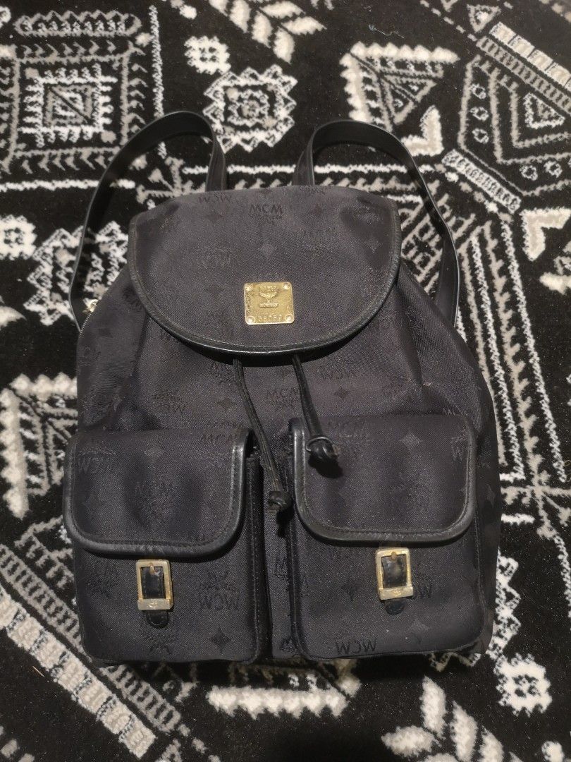 Vtg backpack MCM Signature not prada gucci