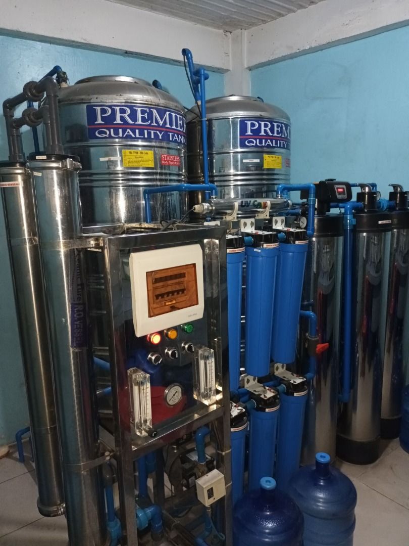 Water Refilling Station Equipment and Delivery Motor cycle, Commercial