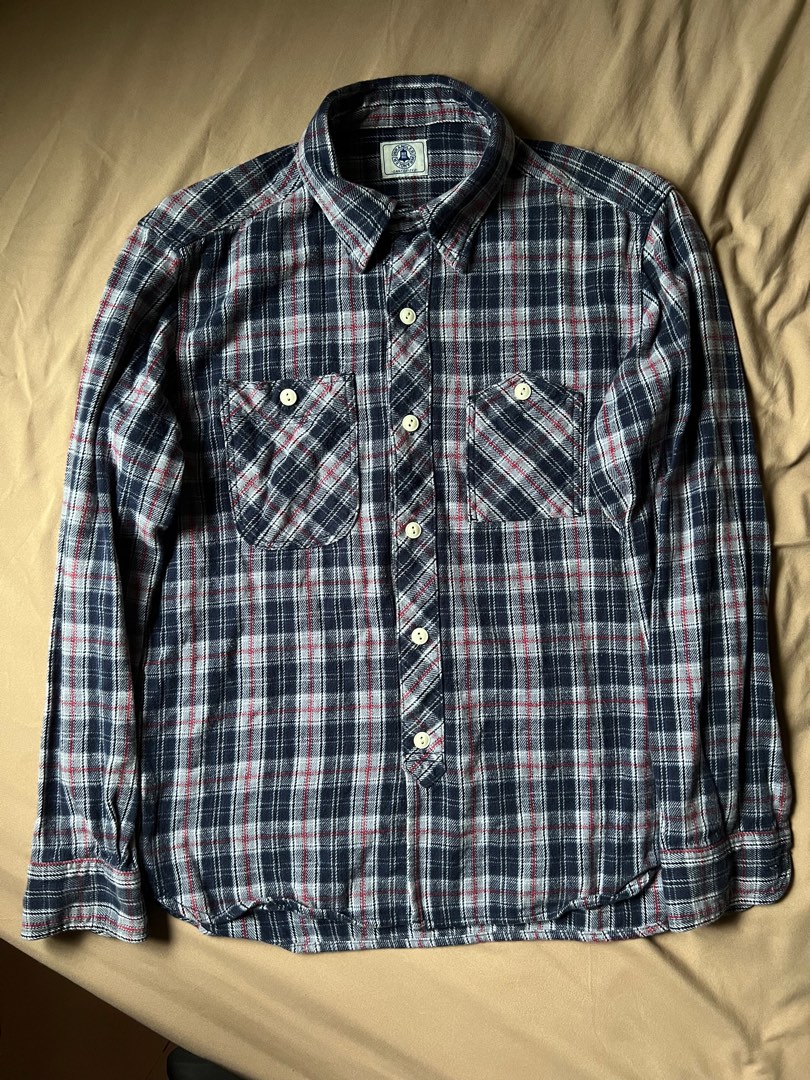 Wrangler Flannel, Men's Fashion, Tops & Sets, Formal Shirts on Carousell