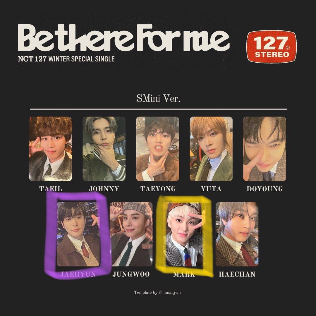 NCT 127 マーク be there for me トレカ stereo