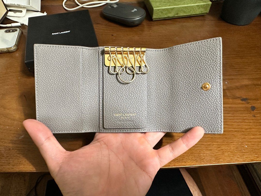 Ysl key holder cheap