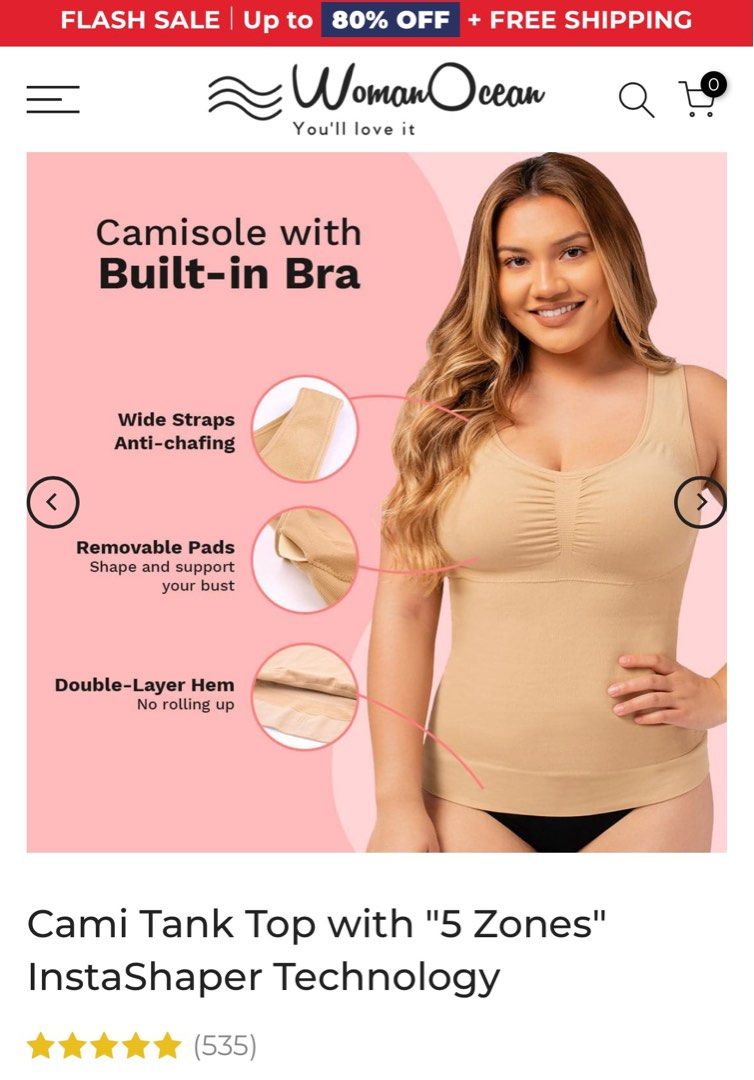 Bundle: Cami Shaper 3 in 1 + Shaping Shorts - Beige – WomanOcean