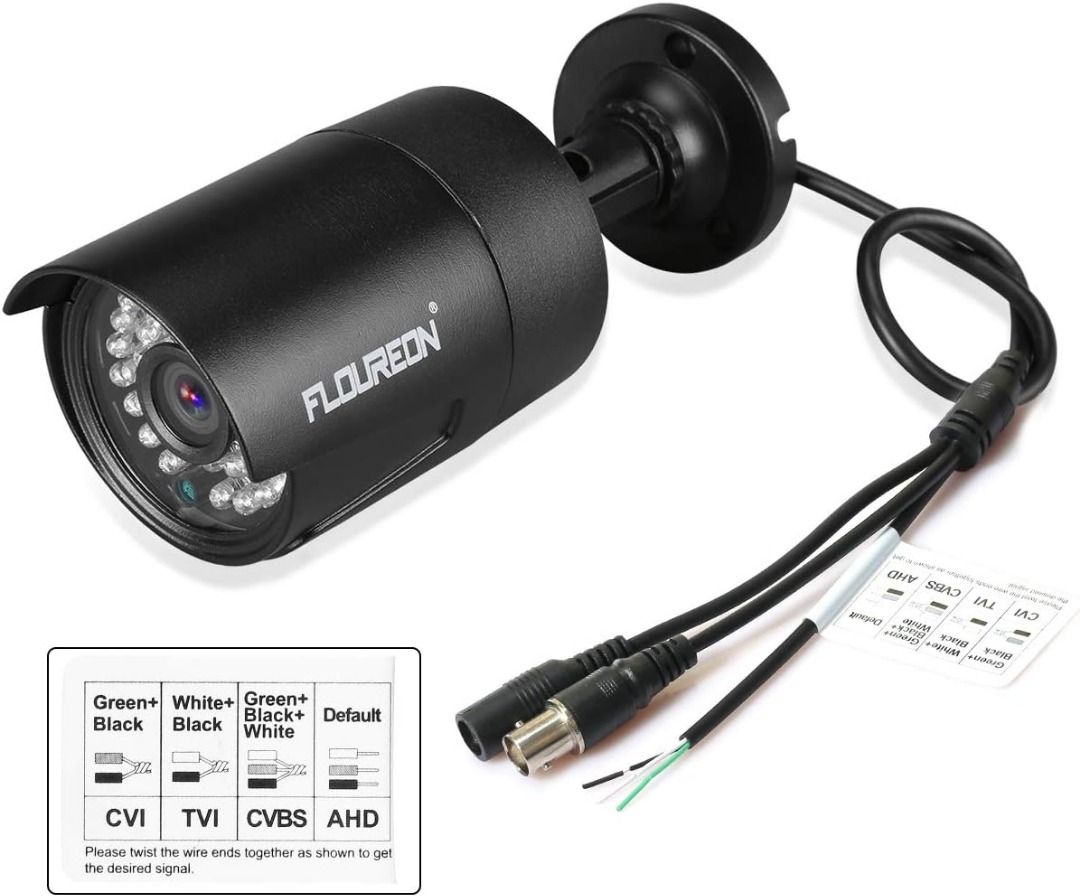 5217 FLOUREON Camera Systems with DVR Video Surveillance Kit 8CH AHD 1080N ONVIF AHD DVR 4X 3000TVL 1080P 2.0MP 3000TVL DVR Camera