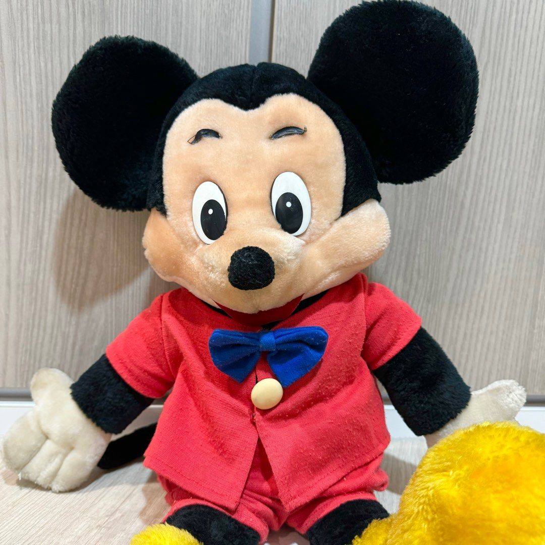 90 OFF Vintage Mickey Mouse Large Plush Hobbies Toys Toys Games on Carousell