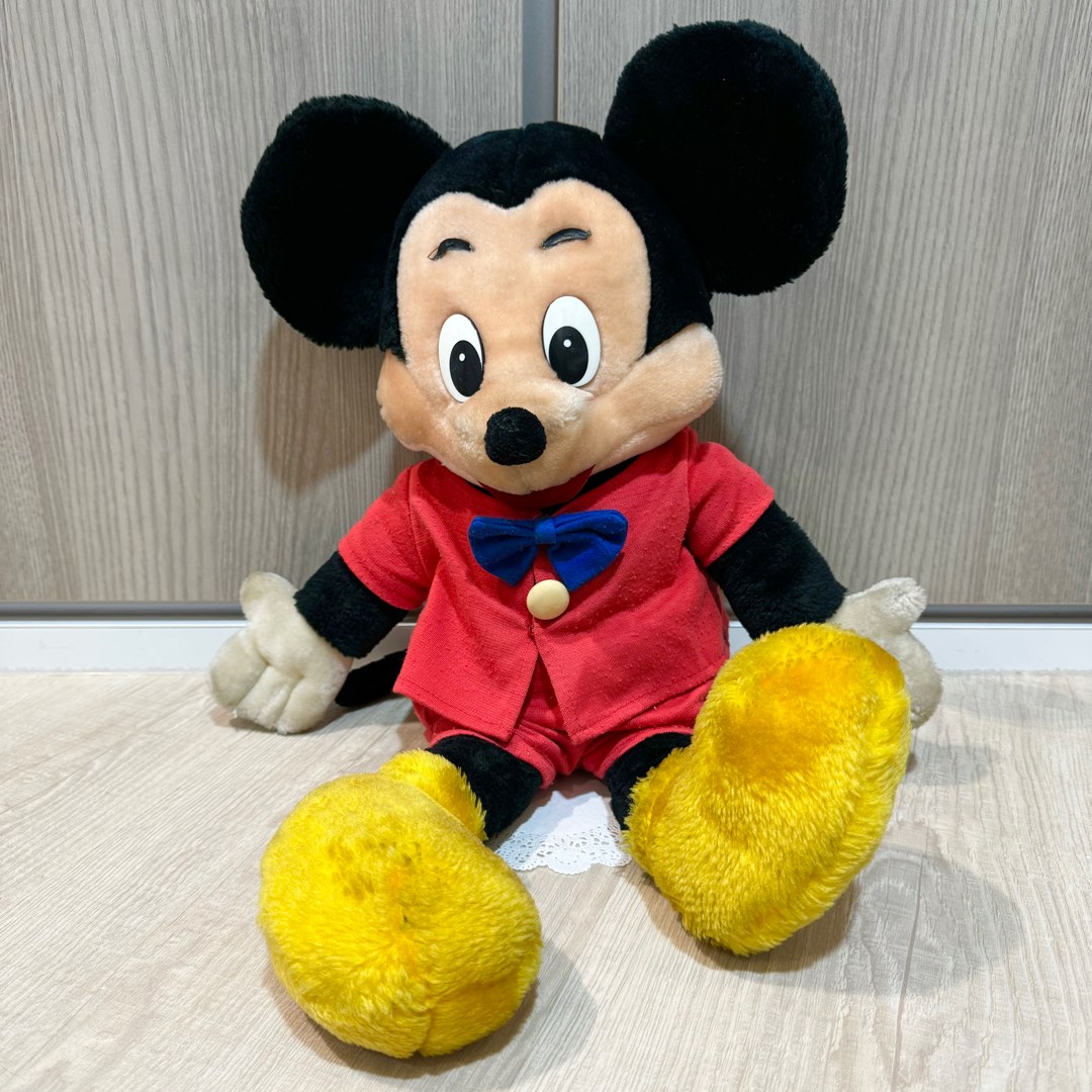 Vintage mickey hot sale mouse plush