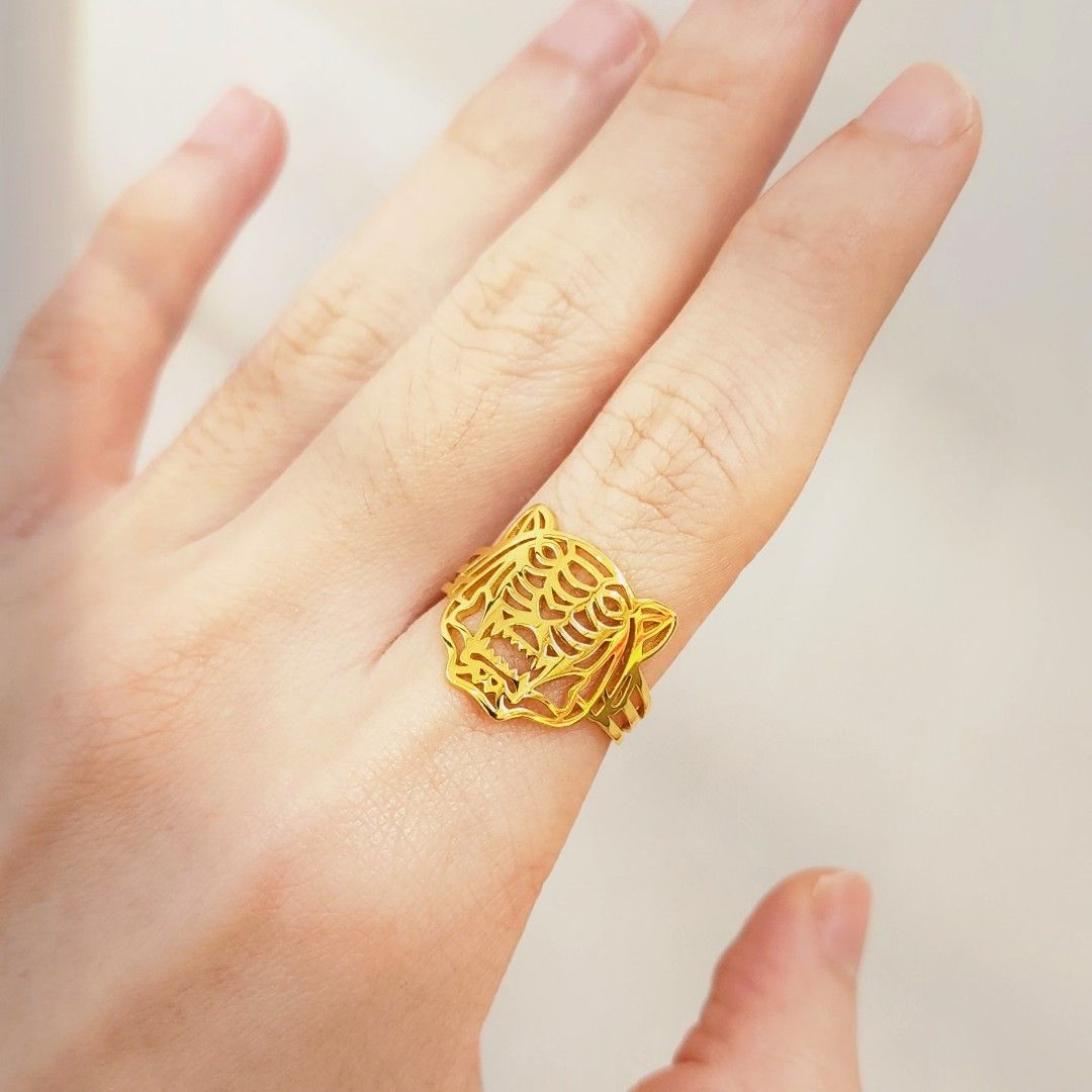 Gold top ring k