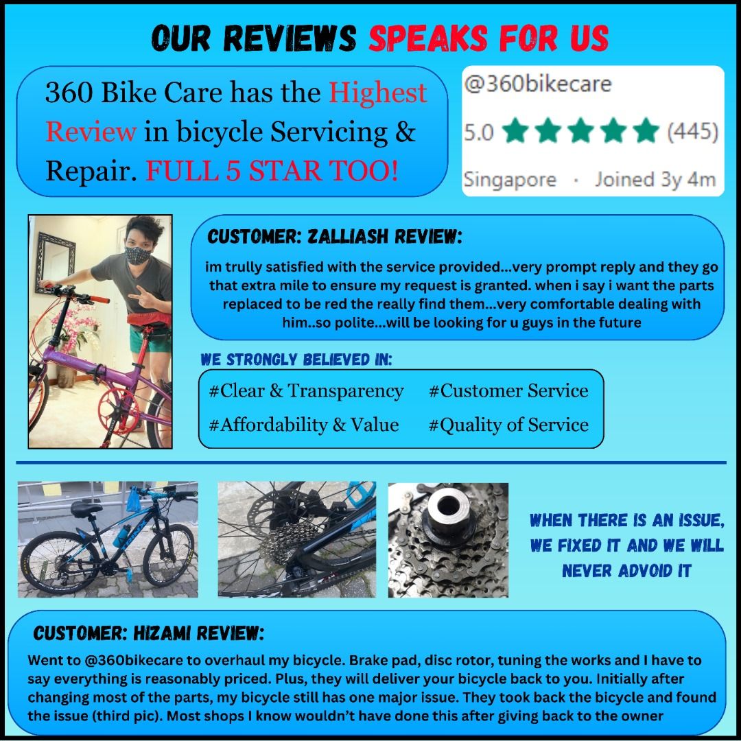 Bike service rate sales