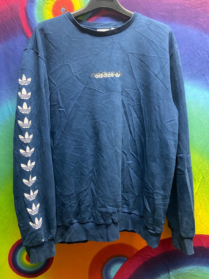 Adidas tape sweatshirt hotsell