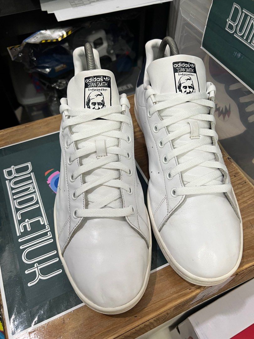Adidas stan smith deals core white new navy