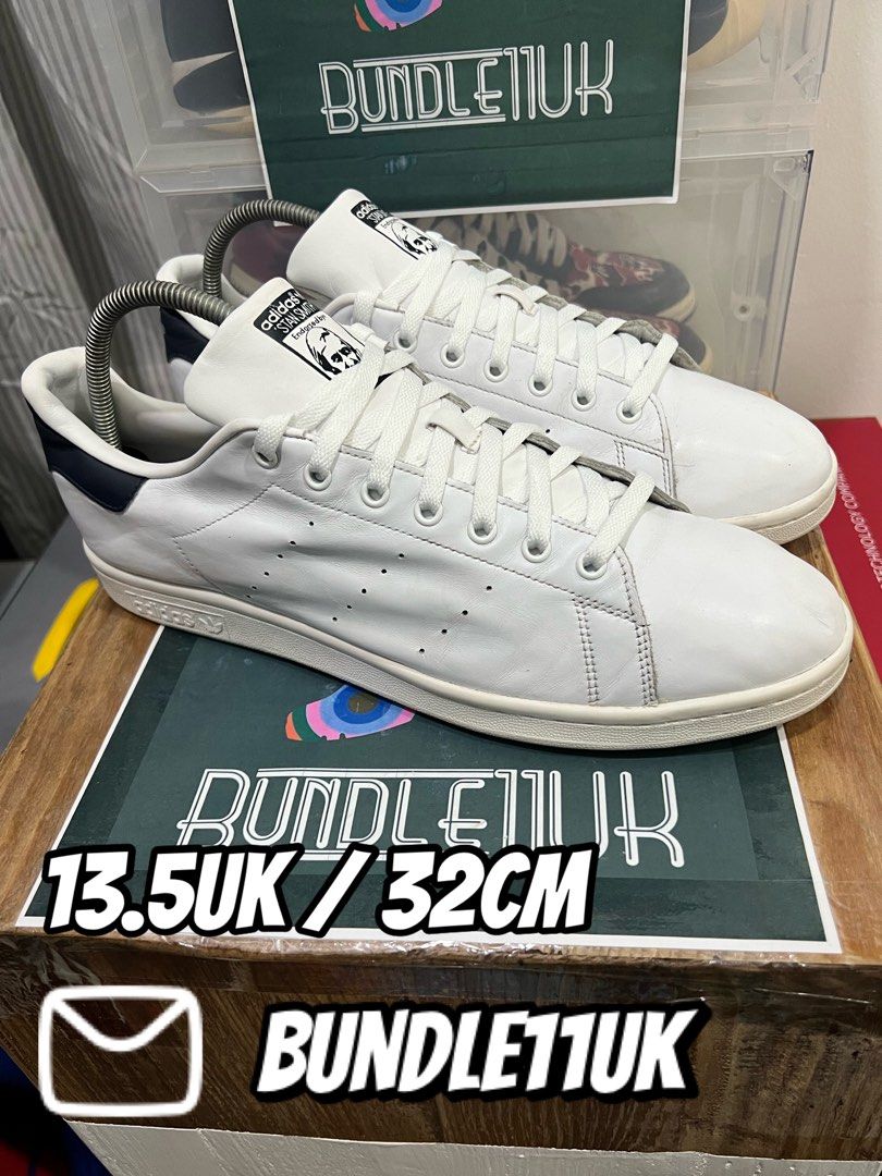 Adidas Stan Smith Core White Navy 13.5UK Men s Fashion Footwear