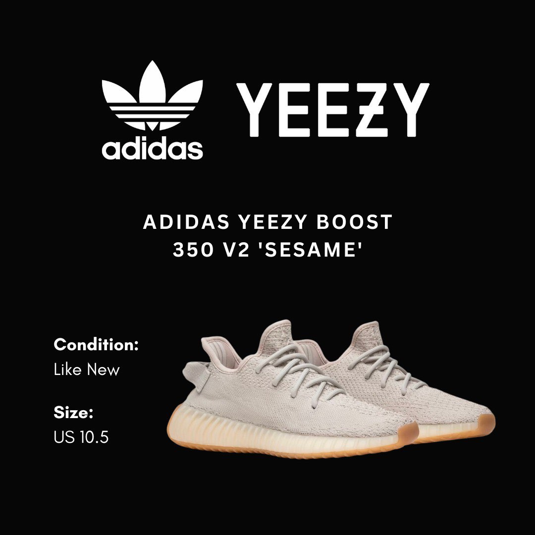Yeezy sales sesame 10.5