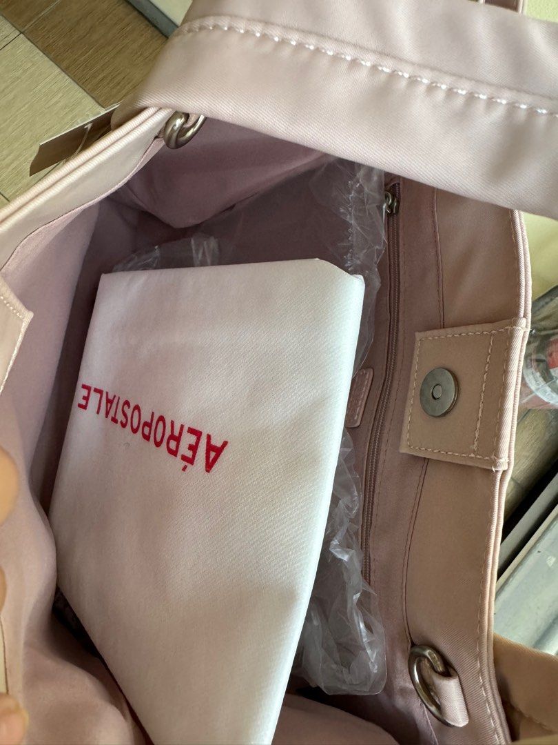 Aeropostale 2 Way Tote Bag (Category: Tote Bags) located in Makati City. Submitted by joannahmae (Listing ID 1278870318, Image 2). Description: Brand new Authentic from Aeropostale Online store Good for Office Bag or School bag Available in Old Rose and Beige MOP: Gcash/Maya/Bank Transfer/Cash if meet-up with the area 📍San Isidro, Makati City.