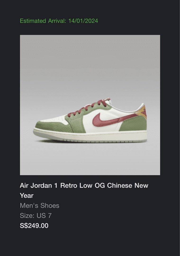 Chinese new year jordans size 7 sales
