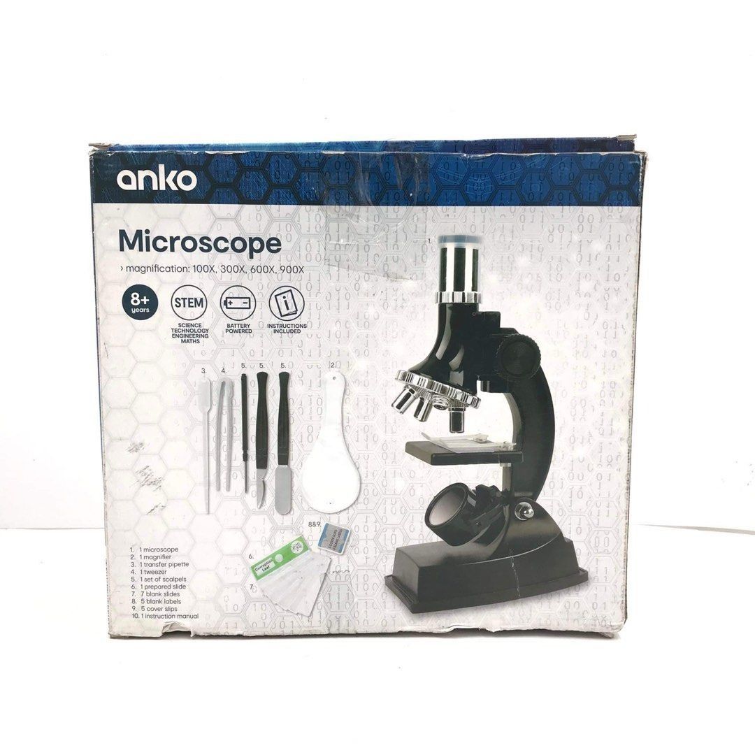 ANKO Playable Toy Microscope (Category: Medical Supplies & Tools) located in Pasay City. Submitted by meostore (Listing ID 1278746534, Image 3). Description: -Dimensions/Size: 24.2cm (H) x 26cm (W) x 8.2cm (D) -Materials: ABS Plastic + PVC -Based on STEM principles (Science, Technology, Engineering, Maths) -Your little one can discover a whole new world of science with this battery-powered microscope toy NOTE: Please refer to the actual posted ph