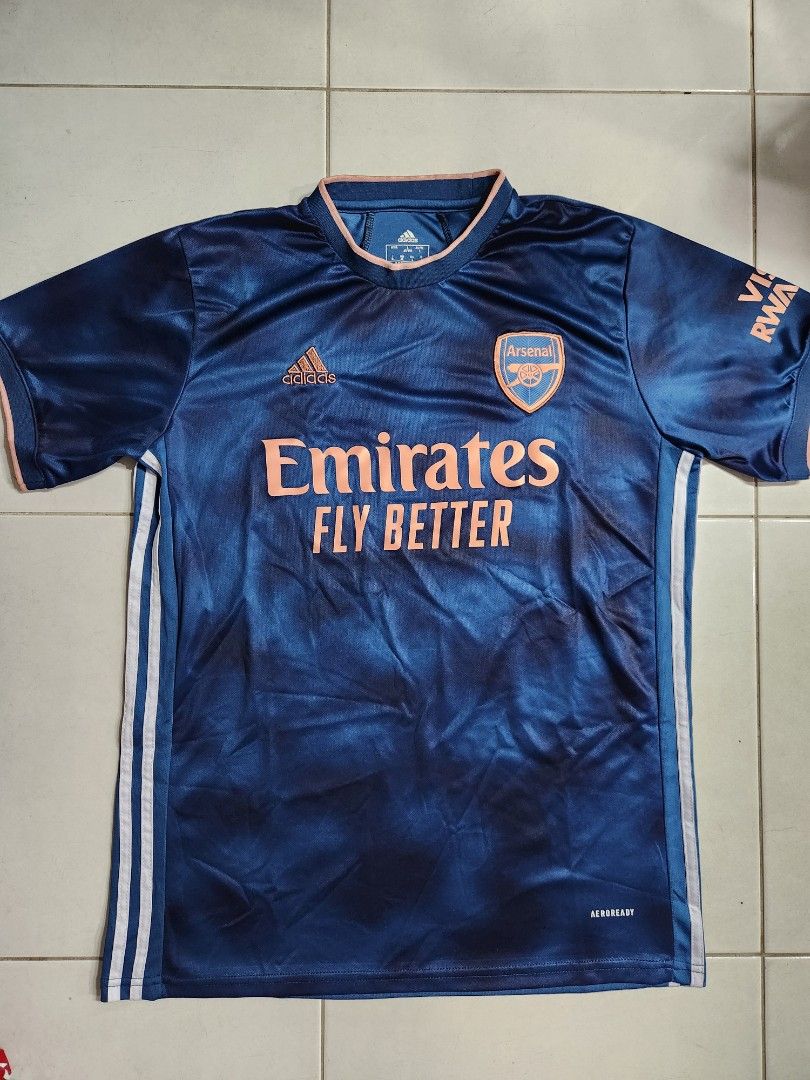 Arsenal retro jersey last season navy