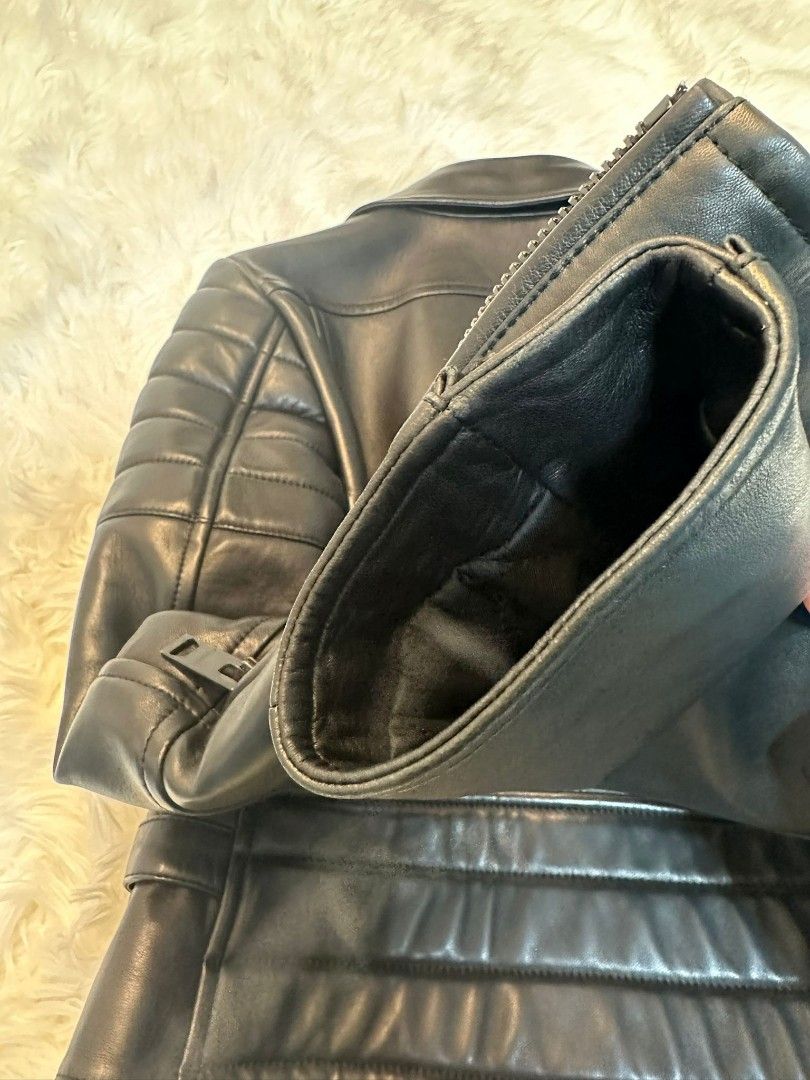authentic burberry leather jacket price negotiable