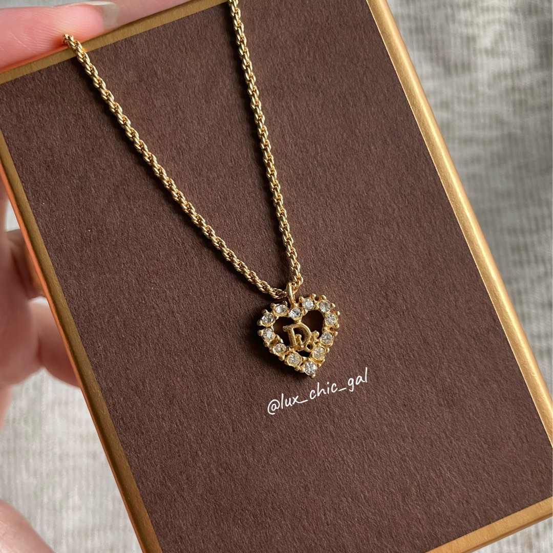 Gold dior new arrivals necklace