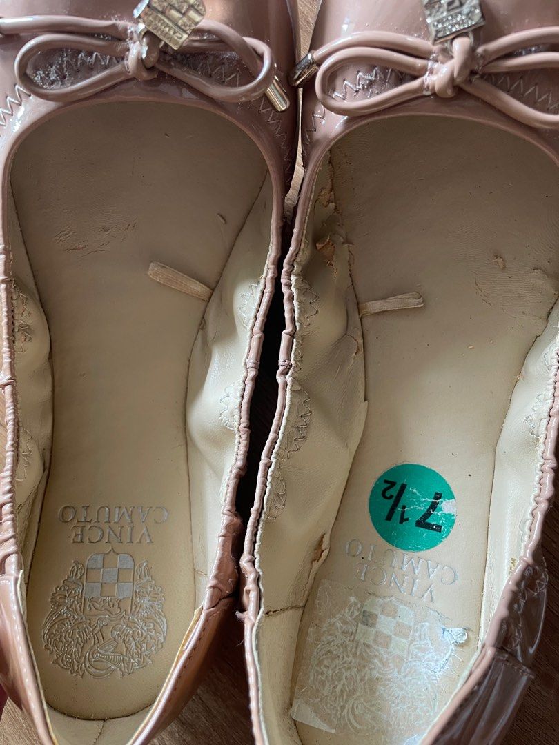 Vince camuto nude flats top