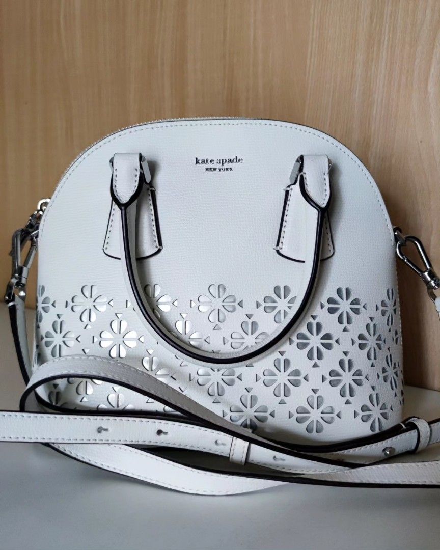 Sylvia perforated shop large satchel