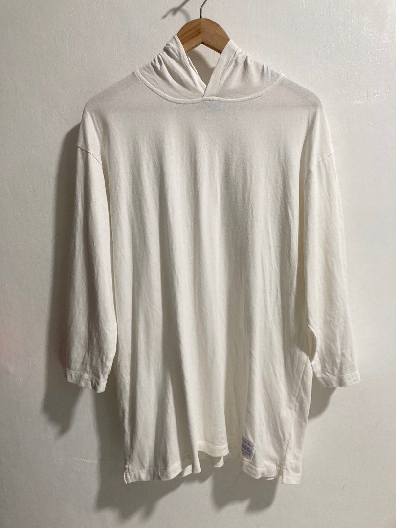 Authentic Russell Athletic 3 4 sleeve hoodie thin fabric long T