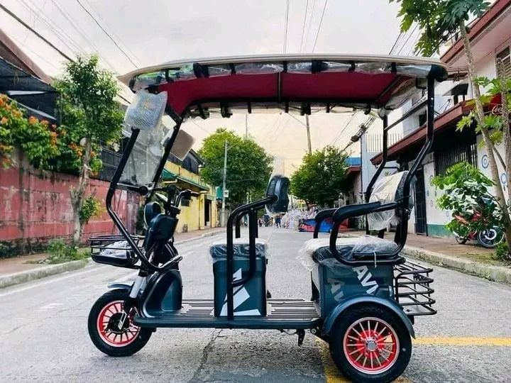 Avia 3 wheels (Category: Bicycles) located in Manila. Submitted by saguittarian06 (Listing ID 1278742750, Image 3). Description: AVIA CRUISE 3WHEELS ELECTRICTRIKE TIRES 10” 1000 WATTS WITH TRAPAL FREE DEMO & ASSEMBLE FREE SIDE MIRROR FREE AUTOMATIC WIPER WITH CERTIFICATE OF OWNERSHIP Available Color Specs : Digital gauge w/ speedometer Removable battery With Anti theft system WITH BASKET FRONT & BACK WITH BIG SEAT CONVERTIBLE TO CARGO With alarm 