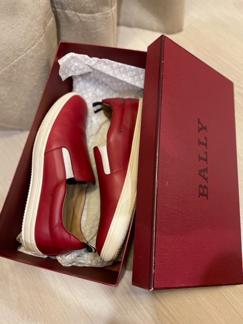 Bally shoes red hot sale
