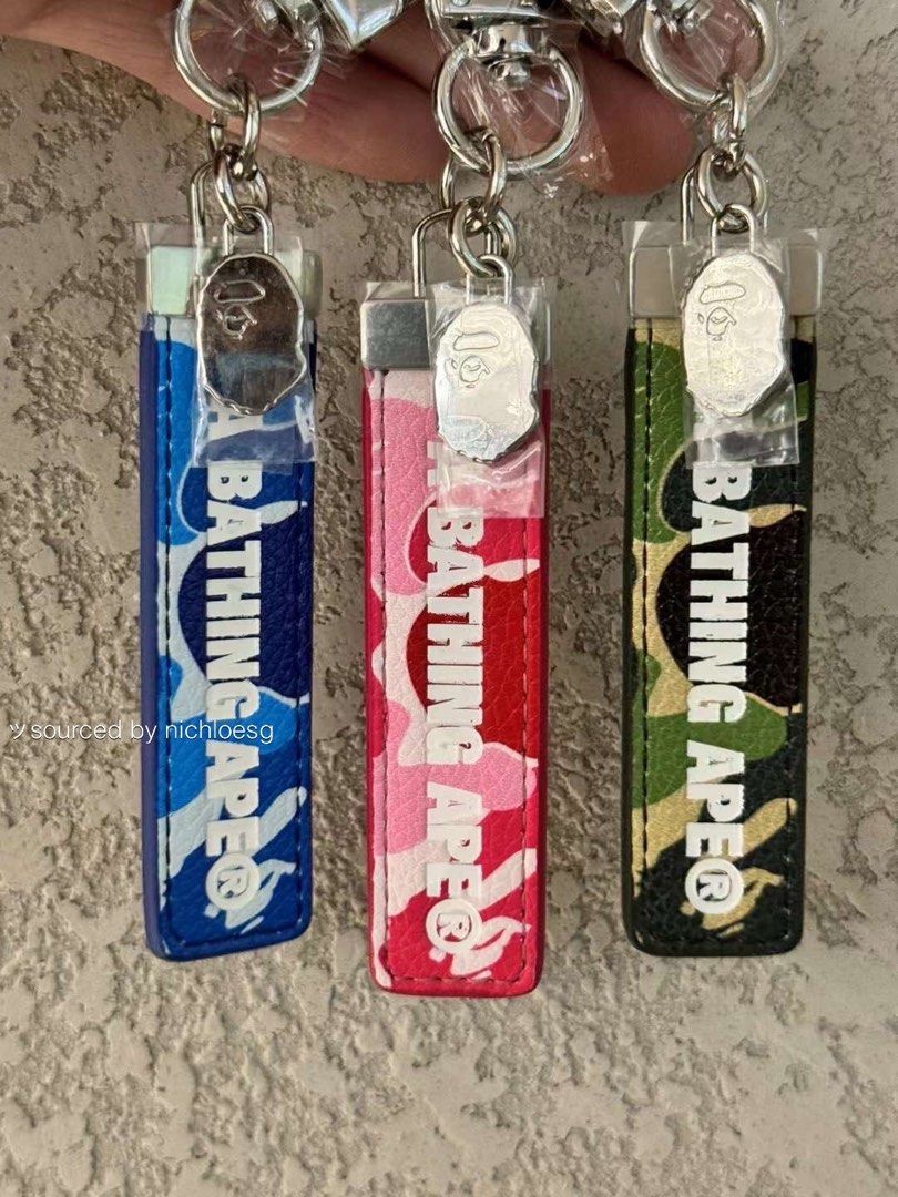BAPE ABC CAMO KEYCHAIN Men s Fashion Watches Accessories