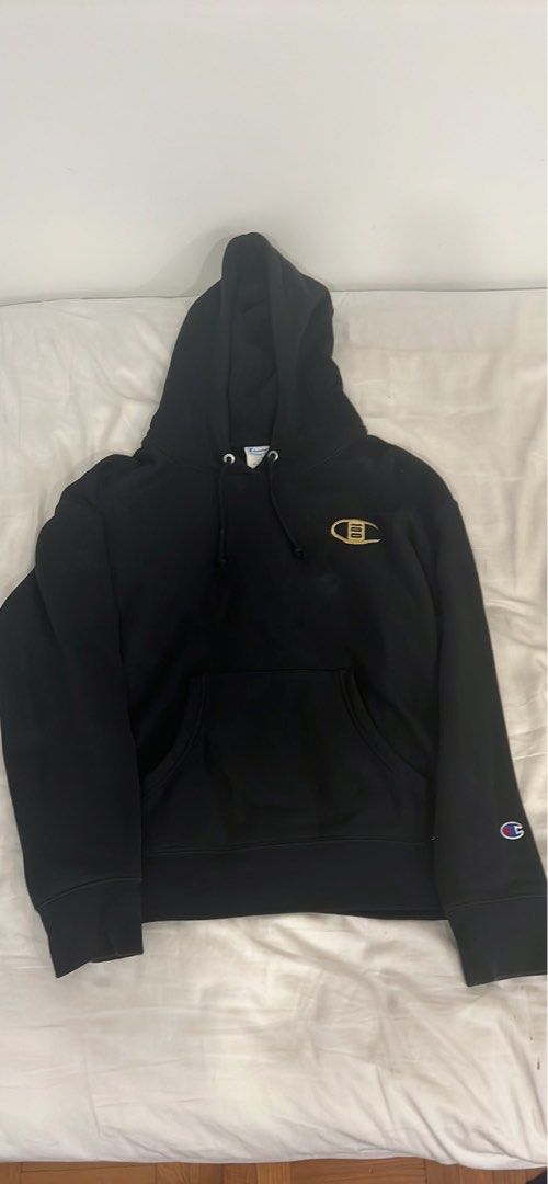 Champion black hotsell gold hoodie