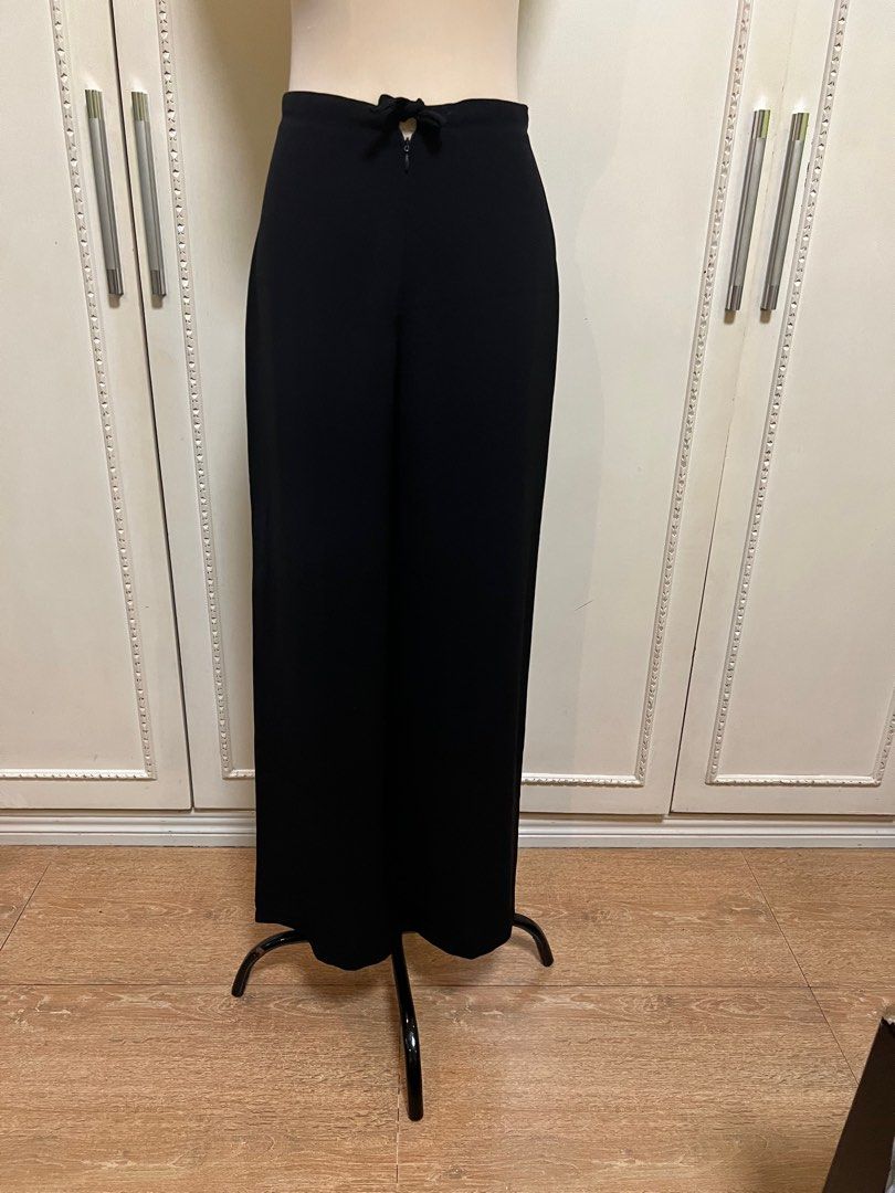 Black flowy trouser Women s Fashion Bottoms Other Bottoms on Carousell