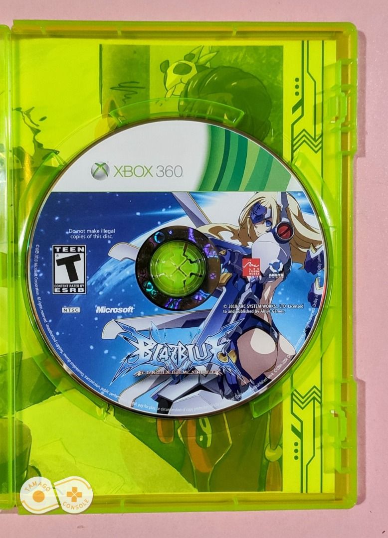 Jeu Xbox 360 : BlazBlue Continuum Shift - Version Française Complète Avec Boîte Et Notice - Très Bon état