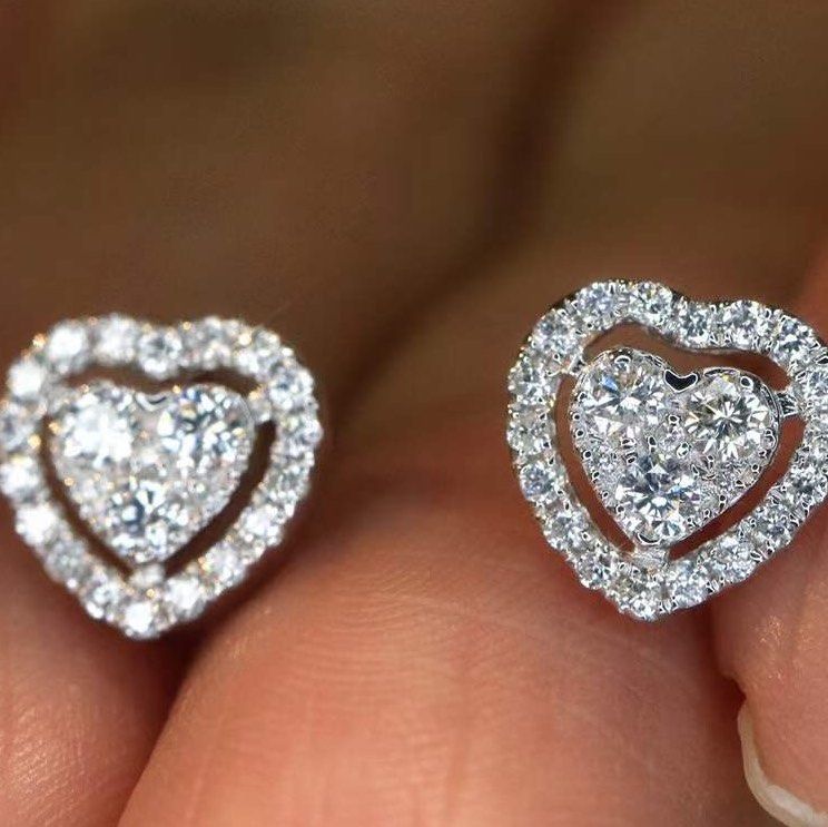 BN 18K 0.6 carat diamond earring Women s Fashion Jewelry