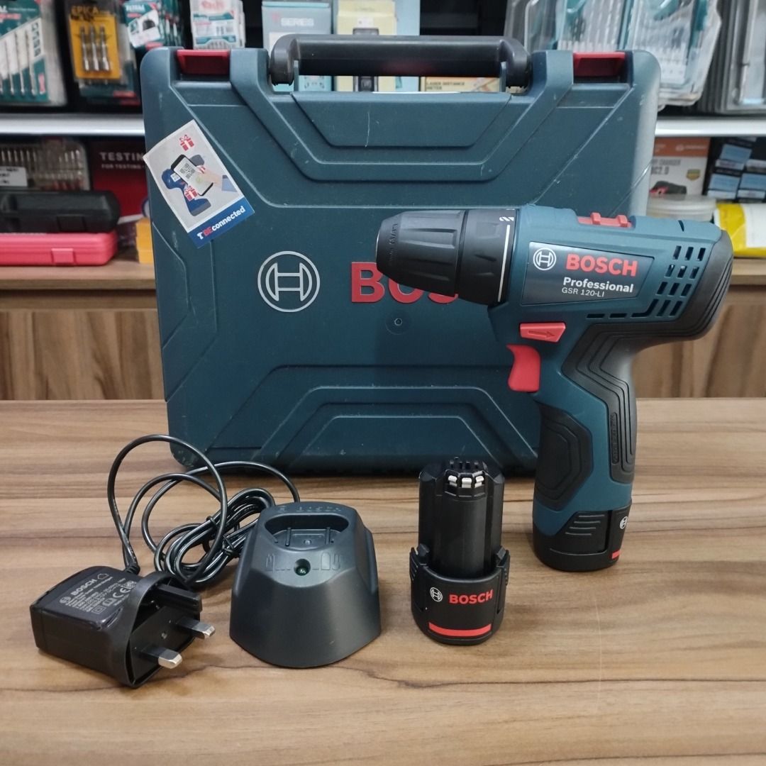 BOSCH 12V 2.0Ah Compact Cordless Drill Driver GSR120LI C W 2Pcs