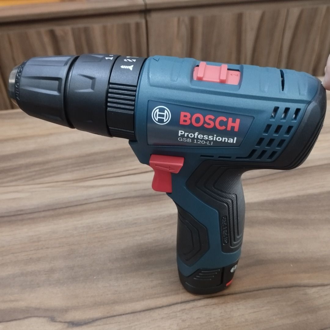 BOSCH 12V 2.0Ah Compact Cordless Impact Drill GSB 120LI C W 2Pcs