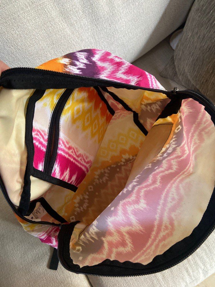 BRAND NEW Cute Printed Backpack (Category: Backpacks) located in San Juan City. Submitted by studioep (Listing ID 1278758826, Image 3). Description: * color may vary due to lighting * RFS: decluttering * Notes: no haggling please :( never used! :) * Delivery shall be via Grab/Lalamove (no meet ups or other couriers) * Payment shall be made online (Gcash/BDO/Unionbank) * No refund/return/exchange Buyer shall book and shoulder shipping.