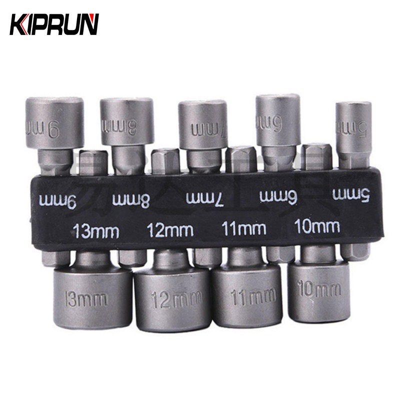 Panovo 14pcs power nut driver drill bit 2025 set metric socket wrench screw 1 4 hex