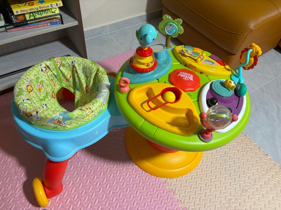 Bright Starts Activity Table And Walker Around We Go 2-in-1 Walk