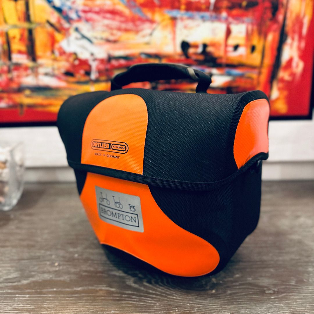 Brompton Mini O Bag Ortlieb Waterproof Orange Reflective